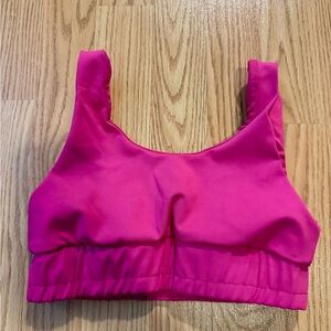 Vibrant Pink Sports Bra Girl’s Dance wear